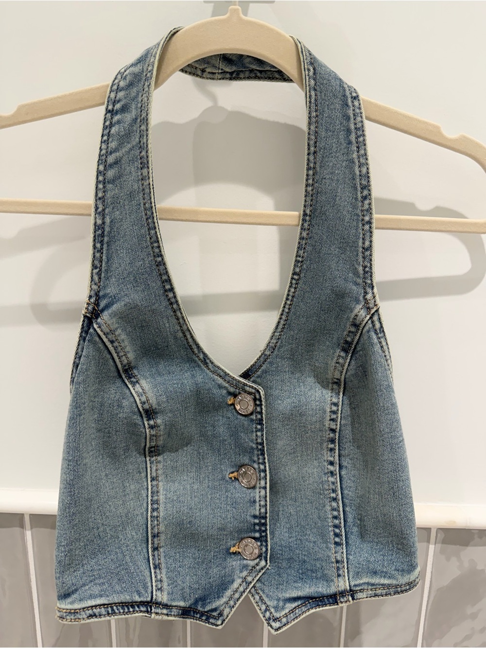 Light Blue Denim Vest